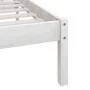 Solid white pine wood bed frame 140x200 cm by vidaXL, Beds and slatted bases - Ref: Foro24-810148, Price: 114,03 €, Discount: %