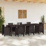 Mesa de comedor de jardín Marrón 300 x 100 x 73 cm en Mesas de jardín | Comprar online en Foru.es