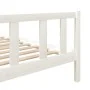 Estructura cama doble pequeña madera maciza blanco 120x190 cm de vidaXL, Camas y somieres - Ref: Foro24-3101124, Precio: 145,...