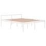 Cama para personas mayores madera maciza pino blanca 160x200 cm de vidaXL, Camas y somieres - Ref: Foro24-810625, Precio: 144...