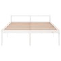Cama para personas mayores madera maciza pino blanca 160x200 cm de vidaXL, Camas y somieres - Ref: Foro24-810625, Precio: 144...