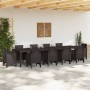 Mesa de comedor de jardín Marrón 350 x 100 x 73 cm en Mesas de jardín | Comprar online en Foru.es