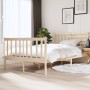 Estructura de cama doble pequeña de madera maciza 120x190 cm de vidaXL, Camas y somieres - Ref: Foro24-3101123, Precio: 128,5...