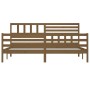 Estructura de cama madera maciza marrón miel 200x200 cm de vidaXL, Camas y somieres - Ref: Foro24-3101111, Precio: 195,74 €, ...
