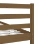 Estructura de cama madera maciza marrón miel 200x200 cm de vidaXL, Camas y somieres - Ref: Foro24-3101111, Precio: 195,74 €, ...