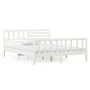 Estructura de cama madera maciza blanca 120x200 cm de vidaXL, Camas y somieres - Ref: Foro24-3101149, Precio: 143,11 €, Descu...