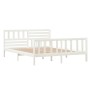 Estructura de cama madera maciza blanca 120x200 cm de vidaXL, Camas y somieres - Ref: Foro24-3101149, Precio: 147,00 €, Descu...