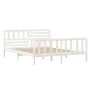 Estructura de cama madera maciza blanca 120x200 cm de vidaXL, Camas y somieres - Ref: Foro24-3101149, Precio: 143,11 €, Descu...