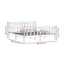 Estructura de cama de madera maciza super king 180x200 cm de vidaXL, Camas y somieres - Ref: Foro24-3101168, Precio: 162,85 €...