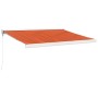Toldo retráctil aluminio y tela naranja y marrón 3x2,5 m de vidaXL, Toldos - Ref: Foro24-3154541, Precio: 362,93 €, Descuento: %