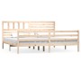 Estructura de cama de madera maciza super king 180x200 cm de vidaXL, Camas y somieres - Ref: Foro24-3101103, Precio: 165,23 €...