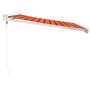 Toldo retráctil aluminio y tela naranja y marrón 3x2,5 m de vidaXL, Toldos - Ref: Foro24-3154541, Precio: 362,93 €, Descuento: %
