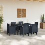 Conjunto de Comedor de Jardín 7 pcs Antracita Ratan Polt en Mesas de jardín | Comprar online en Foru.es