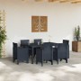 Conjunto de Comedor de Jardín 7 pcs Antracita Ratan Polt en Mesas de jardín | Comprar online en Foru.es