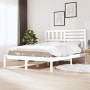 Estructura de cama madera maciza de pini blanca 120x200 cm de vidaXL, Camas y somieres - Ref: Foro24-3101019, Precio: 136,08 ...