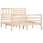 Estructura de cama madera maciza 140x200 cm de vidaXL, Camas y somieres - Ref: Foro24-3101088, Precio: 135,82 €, Descuento: %