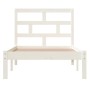 Estructura de cama madera maciza de pino blanco 90x200 cm de vidaXL, Camas y somieres - Ref: Foro24-3101204, Precio: 101,85 €...