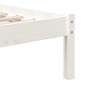 Estructura de cama madera maciza de pino blanco 90x200 cm de vidaXL, Camas y somieres - Ref: Foro24-3101204, Precio: 101,85 €...
