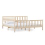 Estructura de cama de madera maciza 200x200 cm de vidaXL, Camas y somieres - Ref: Foro24-3101173, Precio: 160,10 €, Descuento: %