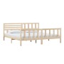 Estructura de cama de madera maciza 200x200 cm de vidaXL, Camas y somieres - Ref: Foro24-3101173, Precio: 160,10 €, Descuento: %