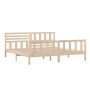Estructura de cama de madera maciza 200x200 cm de vidaXL, Camas y somieres - Ref: Foro24-3101173, Precio: 160,10 €, Descuento: %
