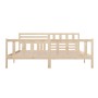 Estructura de cama de madera maciza 200x200 cm de vidaXL, Camas y somieres - Ref: Foro24-3101173, Precio: 160,10 €, Descuento: %