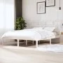 Super king white solid wood bed frame 180x200 cm by vidaXL, Beds and slatted bases - Ref: Foro24-3101234, Price: 151,88 €, Di...