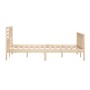 Estructura de cama de madera maciza 200x200 cm de vidaXL, Camas y somieres - Ref: Foro24-3101173, Precio: 160,10 €, Descuento: %