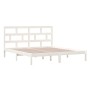 Estructura cama de madera maciza blanca super king 180x200 cm de vidaXL, Camas y somieres - Ref: Foro24-3101234, Precio: 156,...