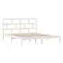 Super-King-Size-Bettgestell aus weißem Massivholz, 180 x 200 cm von vidaXL, Betten und Lattenroste - Ref: Foro24-3101234, Pre...