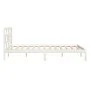Super king white solid wood bed frame 180x200 cm by vidaXL, Beds and slatted bases - Ref: Foro24-3101234, Price: 151,88 €, Di...