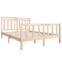 Estructura de cama de madera maciza 150x200 cm de vidaXL, Camas y somieres - Ref: Foro24-3100963, Precio: 153,31 €, Descuento: %