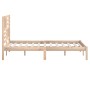 Estructura de cama madera maciza de pino 120x200 cm de vidaXL, Camas y somieres - Ref: Foro24-3101018, Precio: 122,62 €, Desc...