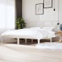 Estructura de cama madera maciza de pino blanco 200x200 cm de vidaXL, Camas y somieres - Ref: Foro24-3101239, Precio: 152,44 ...