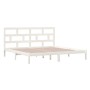 Estructura de cama madera maciza de pino blanco 200x200 cm de vidaXL, Camas y somieres - Ref: Foro24-3101239, Precio: 152,44 ...