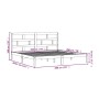 Estructura de cama madera maciza de pino blanco 200x200 cm de vidaXL, Camas y somieres - Ref: Foro24-3101239, Precio: 152,44 ...