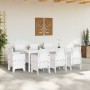 Conjunto de Comedor de Jardín 9 pcs Ratan Polt en Mesas de jardín | Comprar online en Foru.es