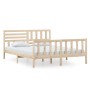 Estructura de cama de madera maciza 160x200 cm de vidaXL, Camas y somieres - Ref: Foro24-3101163, Precio: 146,42 €, Descuento: %