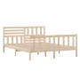 Estructura de cama de madera maciza 160x200 cm de vidaXL, Camas y somieres - Ref: Foro24-3101163, Precio: 146,42 €, Descuento: %