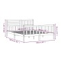 Estructura de cama de madera maciza 160x200 cm de vidaXL, Camas y somieres - Ref: Foro24-3101163, Precio: 146,42 €, Descuento: %