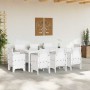 Conjunto de Comedor de Jardín 9 pcs Ratan Polt en Mesas de jardín | Comprar online en Foru.es
