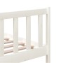 Estructura de cama de madera maciza blanco 150x200 cm de vidaXL, Camas y somieres - Ref: Foro24-3101159, Precio: 159,12 €, De...