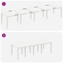 Conjunto de Comedor de Jardín 11 pcs Blanco Ratan Polt en Mesas de jardín | Comprar online en Foru.es