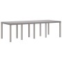 Conjunto de Comedor de Jardín 11 pcs Gris Claro Ratan Polt en Mesas de jardín | Comprar online en Foru.es