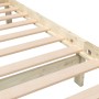 Estructura de cama de madera maciza 140x190 cm de vidaXL, Camas y somieres - Ref: Foro24-3101133, Precio: 141,13 €, Descuento: %