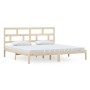 Estructura de cama de madera maciza de pino 200x200 cm de vidaXL, Camas y somieres - Ref: Foro24-3101238, Precio: 135,98 €, D...