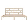 Estructura de cama de madera maciza de pino 200x200 cm de vidaXL, Camas y somieres - Ref: Foro24-3101238, Precio: 135,98 €, D...