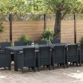 Conjunto de comedor de jardín con cojines 13 pcs Antracita en Mesas de jardín | Comprar online en Foru.es