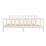 Estructura de cama de madera maciza blanca 200x200 cm de vidaXL, Camas y somieres - Ref: Foro24-3101174, Precio: 179,39 €, De...