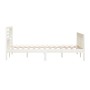 Estructura de cama de madera maciza blanca 200x200 cm de vidaXL, Camas y somieres - Ref: Foro24-3101174, Precio: 179,39 €, De...